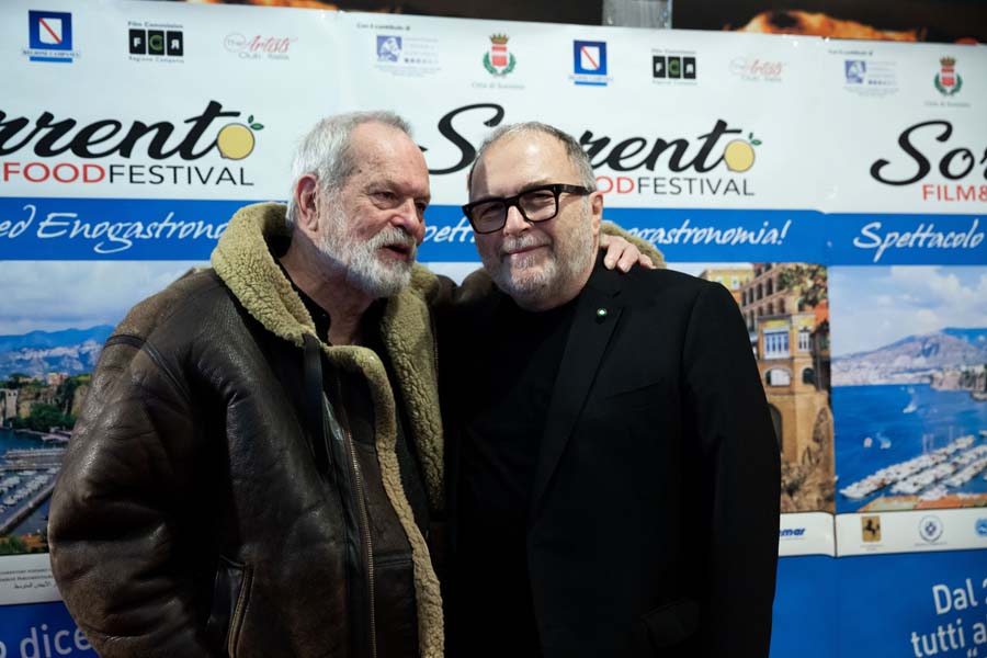 Legendary director Terry Gilliam and chef-star Don Alfonso Iaccarino feted with the 1st Sorrento FFF – Legend Award